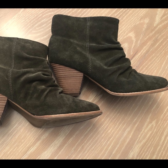 Splendid brand Olive green suede booties - Picture 6 of 13